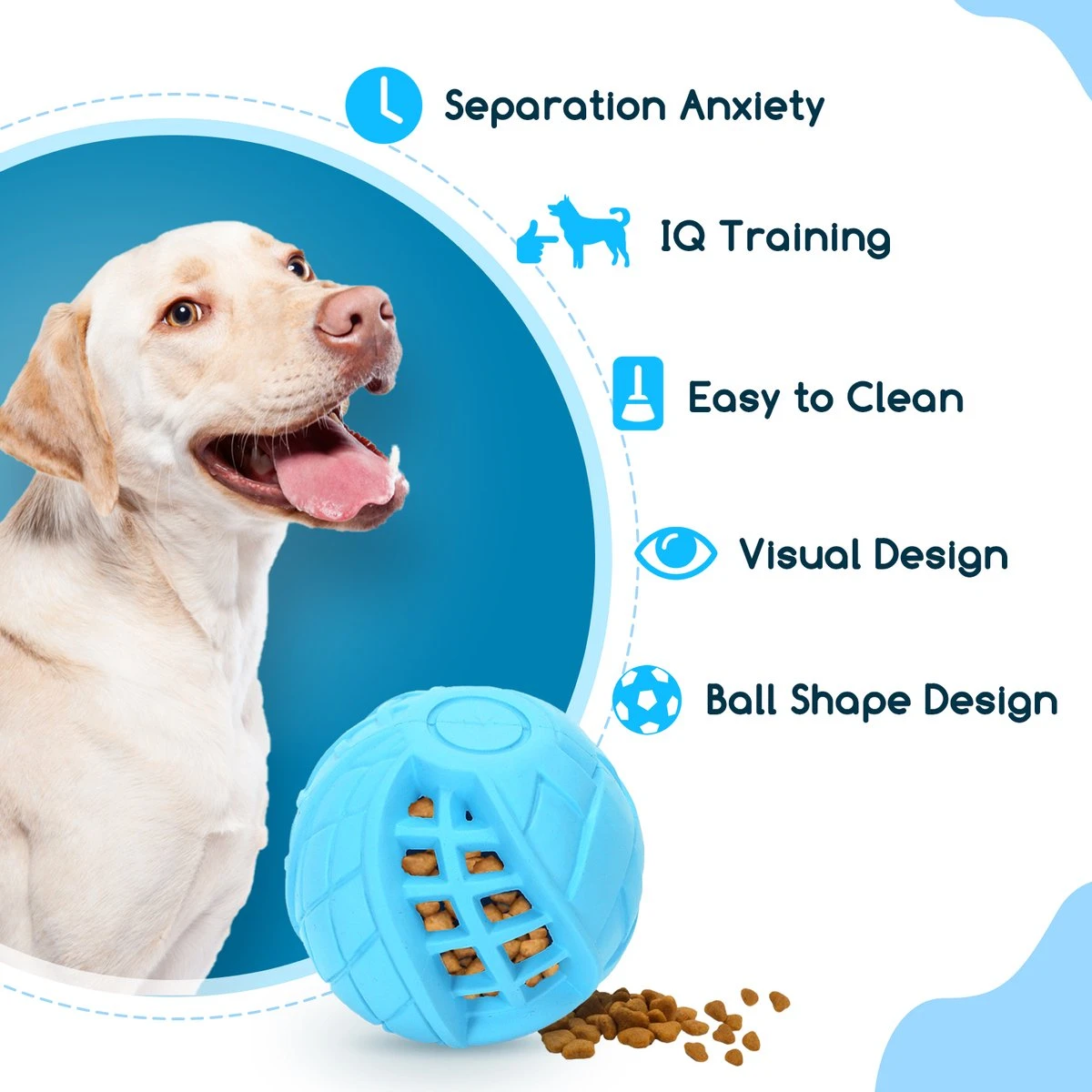 Nobleza Honden Speelgoed - Hondenspeeltjes - Hondenbal - Hondenspeelgoed - Honden Bal - Snackbal Hond - Kauwspeelgoed - Blauw - 8 Cm 4 Nobleza Honden Speelgoed - Hondenspeeltjes - Hondenbal - Hondenspeelgoed - Honden Bal - Snackbal Hond - Kauwspeelgoed - Blauw - 8 Cm - Afbeelding 2