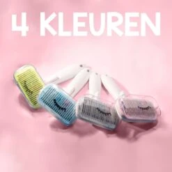 Lubadoo® - Kattenborstel - Hondenborstel - Kattenkam - Kattenhaar - Hondenhaar - Huisdierhaar Verwijderaar - Haarverwijderaar Voor Huisdieren - Langharig - Kortharig - Roze -Hondenspeelgoed Winkel 1200x1200 90