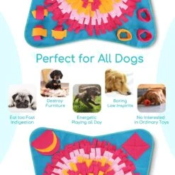 Nobleza Snuffelmat - Speelmat - Hondenspeelgoed - Fleece - Snackmat - 70 X 70 Cm -Hondenspeelgoed Winkel 1200x1200 925