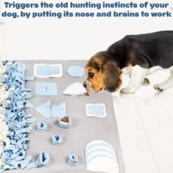 Snuffelmat Hond - Likmat Hond - Honden Speelgoed Intelligentie - Anti Schrokbak Hond - Honden Speeltjes - 100cmx100cm -Hondenspeelgoed Winkel 1200x1200 938
