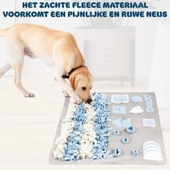 Snuffelmat Hond - Likmat Hond - Honden Speelgoed Intelligentie - Anti Schrokbak Hond - Honden Speeltjes - 100cmx100cm -Hondenspeelgoed Winkel 1200x1200 939