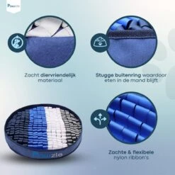 Pawzle Snuffelmat Hond - Likmat - Anti Schrokbak - Honden Speelgoed Intelligentie - Puppy - Inclusief Speelbal - 50x50cm - Blauw 13 Pawzle Snuffelmat Hond - Likmat - Anti Schrokbak - Honden Speelgoed Intelligentie - Puppy - Inclusief Speelbal - 50x50cm - Blauw -Hondenspeelgoed Winkel 1200x1200 950