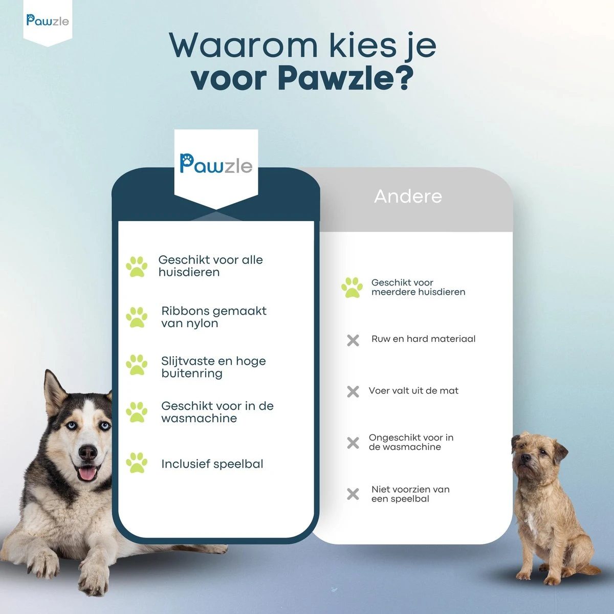 Pawzle Snuffelmat Hond - Likmat - Anti Schrokbak - Honden Speelgoed Intelligentie - Puppy - Inclusief Speelbal - 50x50cm - Blauw 11 Pawzle Snuffelmat Hond - Likmat - Anti Schrokbak - Honden Speelgoed Intelligentie - Puppy - Inclusief Speelbal - 50x50cm - Blauw - Afbeelding 9