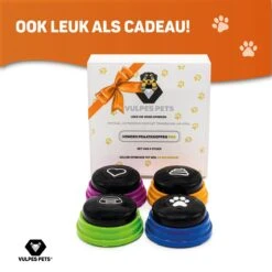 Vulpes Pets® PRO Praatknop Voor Honden Met Speelmat - Dogbuttons - Laat Uw Huisdier Spreken - Hondenspeelgoed - Honden Training - Inclusief E-Book En Speelmat -Hondenspeelgoed Winkel 1200x1200 968