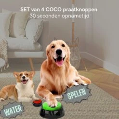 Comfort Company Praatknop Hond | Dogbuttons – Honden Speelgoed | Honden Speelgoed Intelligentie | 4 Stuks | Agility Voor De Hond | 30 Seconden Opnamen | Honden Training -Hondenspeelgoed Winkel 1200x1200 974