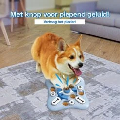 Honden Speelgoed Intelligentie – Hondenpuzzel - Interactieve Training – Voorkomt Verveling – 16 Vakjes – 11 Verplaatsbare Schuifjes - Denkspelletjes Voor Honden - Anti Schrokbak Hond – LumifyMe -Hondenspeelgoed Winkel 1200x1200 977