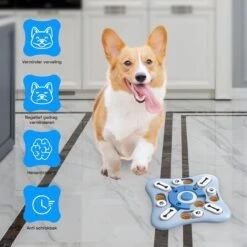 Honden Speelgoed Intelligentie – Hondenpuzzel - Interactieve Training – Voorkomt Verveling – 16 Vakjes – 11 Verplaatsbare Schuifjes - Denkspelletjes Voor Honden - Anti Schrokbak Hond – LumifyMe -Hondenspeelgoed Winkel 1200x1200 978