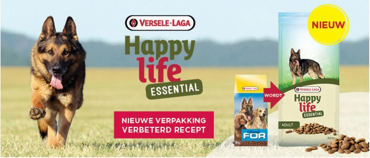Happy Life Essential - Hondenvoer - 20 Kg 4 Happy Life Essential - Hondenvoer - 20 Kg - Afbeelding 2