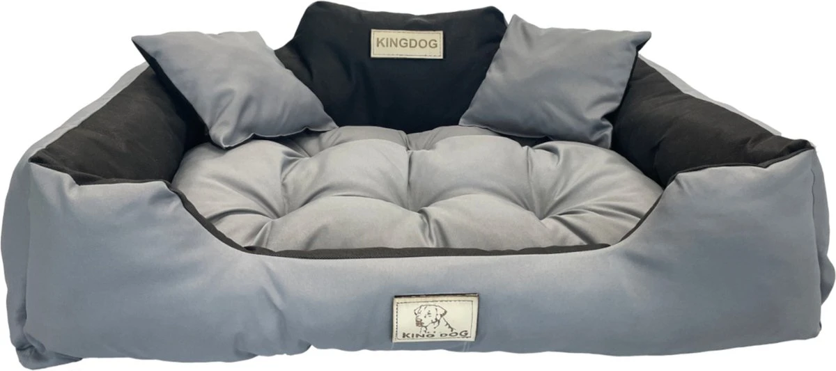 KingDog - Groot Honden- En Kattenbed 75 X 65 | Donkergrijs - Maat M 3 KingDog - Groot Honden- En Kattenbed 75 X 65 | Donkergrijs - Maat M