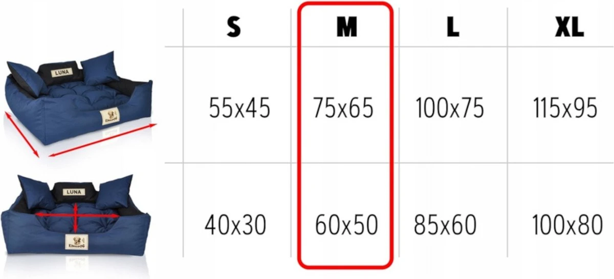 KingDog - Groot Honden- En Kattenbed 75 X 65 | Donkergrijs - Maat M 4 KingDog - Groot Honden- En Kattenbed 75 X 65 | Donkergrijs - Maat M - Afbeelding 2