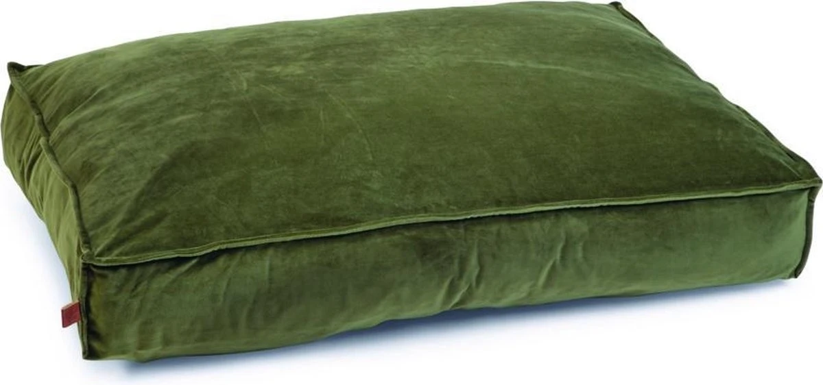 Designed By Lotte Nalino - Hondenkussen - Fluweel - Groen - 100x70x15 Cm 3 Designed By Lotte Nalino - Hondenkussen - Fluweel - Groen - 100x70x15 Cm