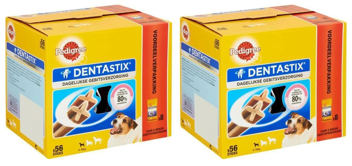 Pedigree Dentastix Mini Hond Voordeelpak - Gebitsverzorgende Hondensnack - 2 X 56 Stuks 9 Pedigree Dentastix Mini Hond Voordeelpak - Gebitsverzorgende Hondensnack - 2 X 56 Stuks - Afbeelding 7