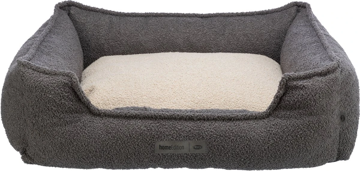 Trixie Be Eco Hondenmand Coline Hoekig Donkergrijs / Beige - 100X80 CM 3 Trixie Be Eco Hondenmand Coline Hoekig Donkergrijs / Beige - 100X80 CM