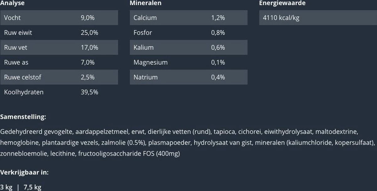 Prins Procare Daily Care Graanvrij - Hondenvoer - 7,5 Kg 8 Prins Procare Daily Care Graanvrij - Hondenvoer - 7,5 Kg - Afbeelding 6