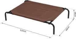 Merkloos Hondenbed - Hondenstretcher - Honden Ligbed - Inclusief 2 Overtrekhoezen - XL - 110x68cm - Grijs En Koffie -Hondenspeelgoed Winkel 1200x621