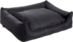 Maxxnobel Orthopedisch Hondenkussen - Lederlook/Teddy - M - 100 X 80 Cm - Zwart