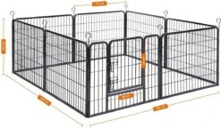 Hoppa! Hondenhekje - Puppyren - 160x160 Cm - 8 Delen Van 80 X 60 Cm - Vierkant, Rechthoek Of Achthoek Naar Keuze - Zwart 12 Hoppa! Hondenhekje - Puppyren - 160x160 Cm - 8 Delen Van 80 X 60 Cm - Vierkant, Rechthoek Of Achthoek Naar Keuze - Zwart -Hondenspeelgoed Winkel 1200x701 3