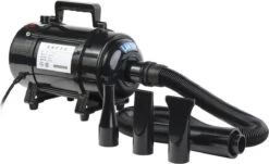Hondenföhn/Waterblazer - Verstelbare Vermogen Standen (500W Tot 2400W) En Verstelbare Temperatuur - Zwart -Hondenspeelgoed Winkel 1200x733