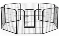 Merkloos Hondenren - Puppyren - Hondenkennel - 8 Kennelpanelen - Staal - 80 Cm Hoog - 640 Cm Omtrek - Uitbreidbaar 14 Merkloos Hondenren - Puppyren - Hondenkennel - 8 Kennelpanelen - Staal - 80 Cm Hoog - 640 Cm Omtrek - Uitbreidbaar -Hondenspeelgoed Winkel 1200x737