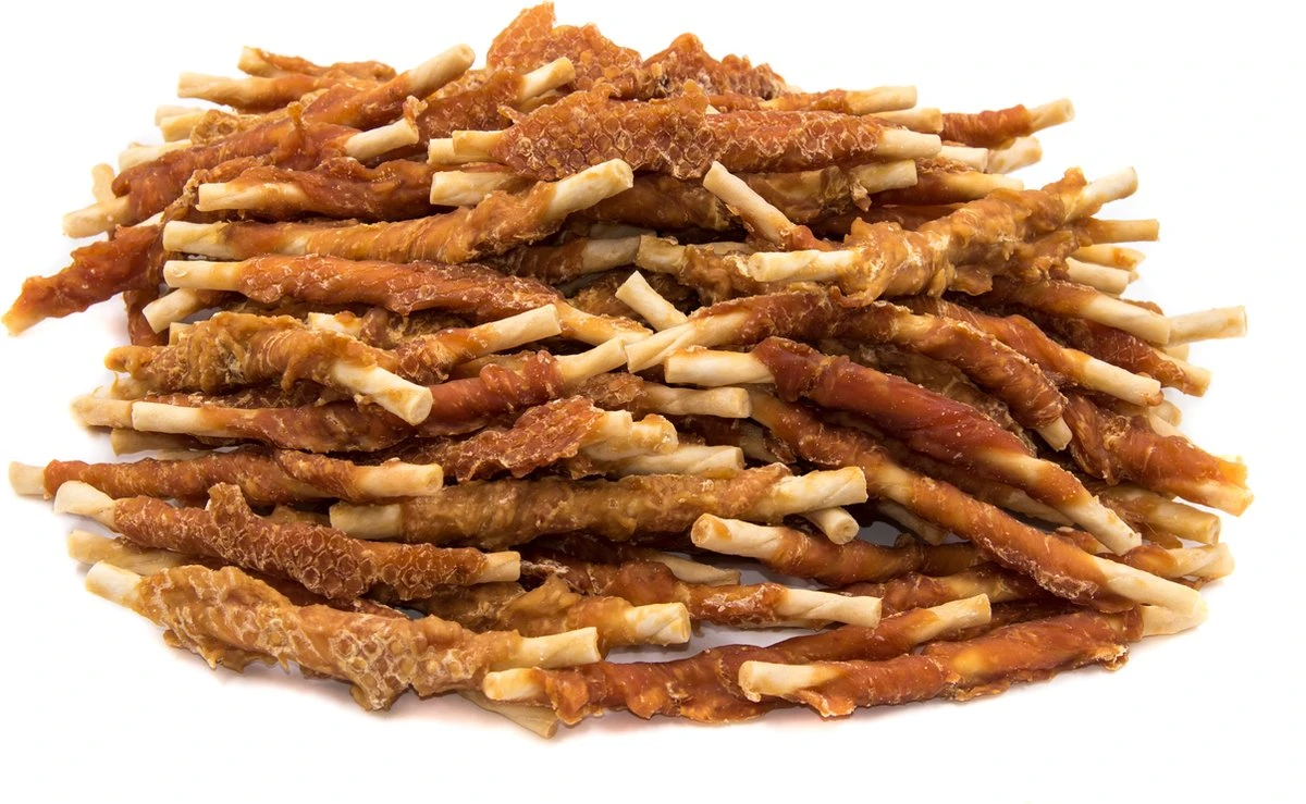 Kauwstaafjes Met Kip Voordeelpak 100 Stuks - Hondensnoepjes - Hondensnack - Kauwbot - Kauwsnack - Hondenbot - Gedroogd 3 Kauwstaafjes Met Kip Voordeelpak 100 Stuks - Hondensnoepjes - Hondensnack - Kauwbot - Kauwsnack - Hondenbot - Gedroogd