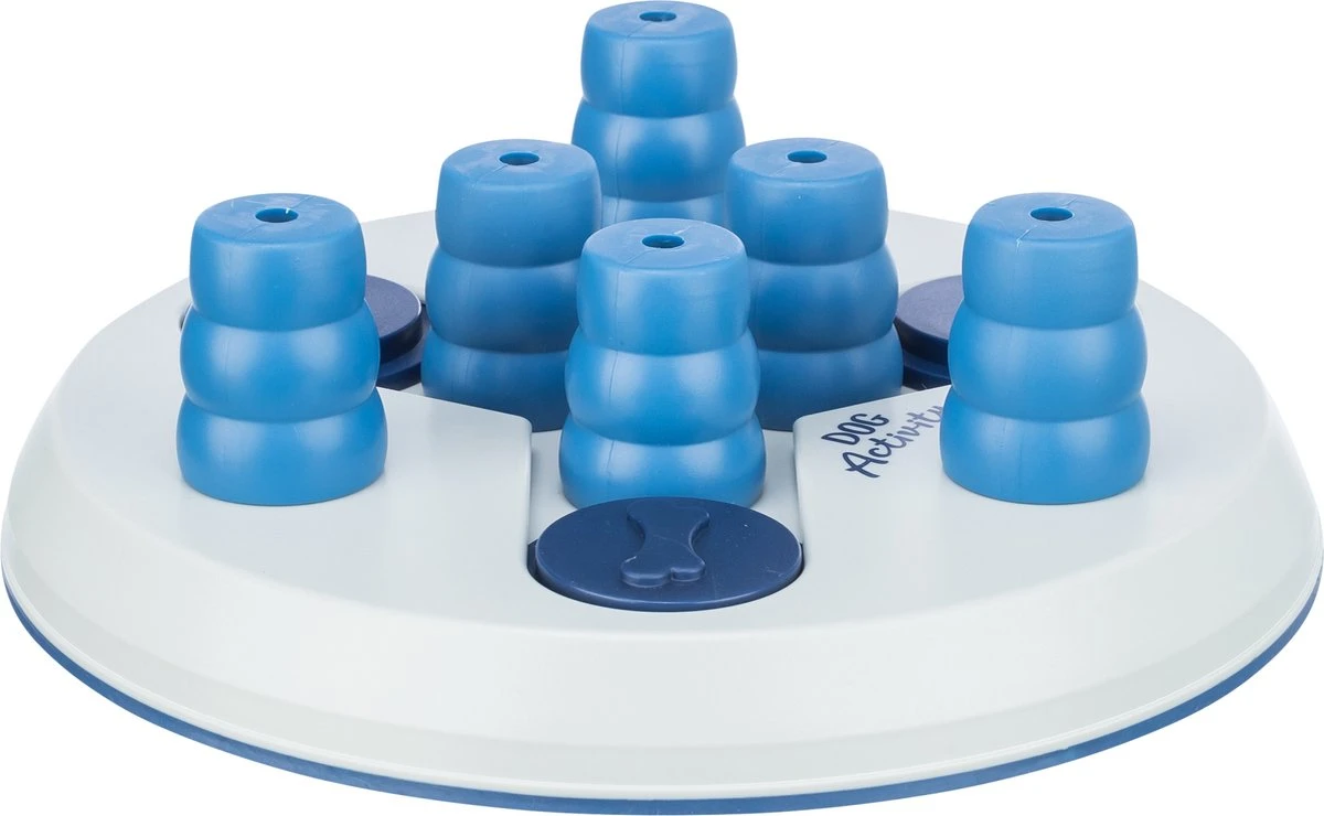 Trixie Dog Activity Strategiespel Slide&Funboard Wit / Blauw - 23X23 CM 3 Trixie Dog Activity Strategiespel Slide&Funboard Wit / Blauw - 23X23 CM