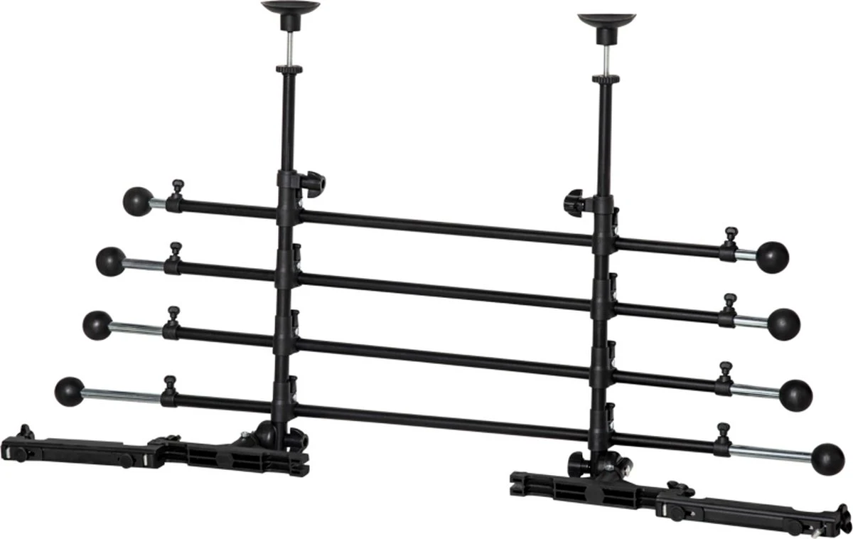 Hondenrek Auto - Hondenrek - Autorek Hond - Bagagerek - Verstelbaar - Staal - Zwart 3 Hondenrek Auto - Hondenrek - Autorek Hond - Bagagerek - Verstelbaar - Staal - Zwart