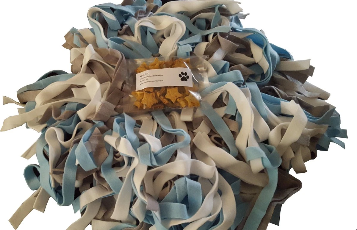 Grote Woef-it Snuffelmat Wit, Lichtgrijs, Lichtblauw 3 Grote Woef-it Snuffelmat Wit, Lichtgrijs, Lichtblauw