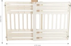 Iris Ohyama Huisdier Bariere PBR-600 - Kunststof - Wit/Beige - Uitschuifbaar -Hondenspeelgoed Winkel 1200x774 1