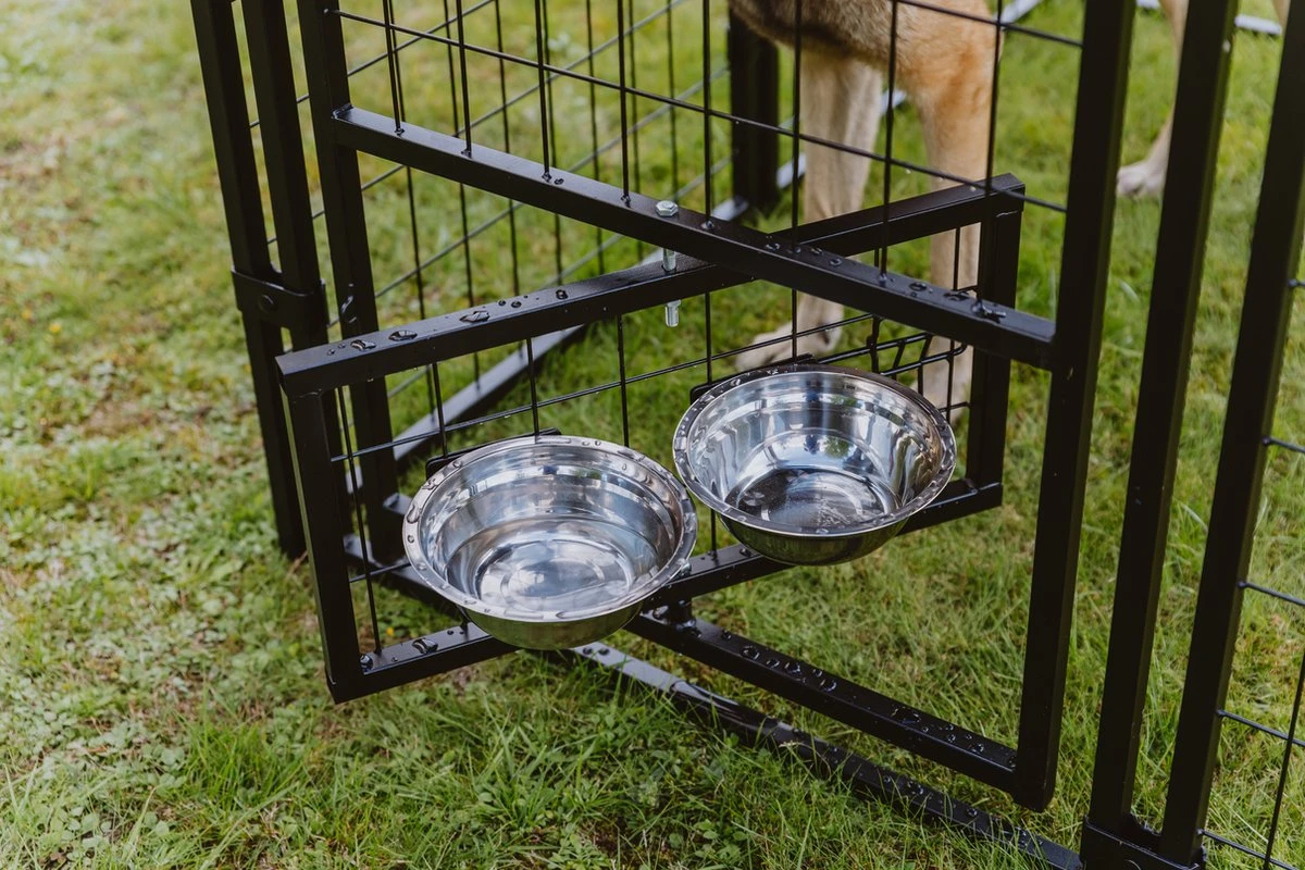 MaxxPet Hondenkennel - Hondenkennel Met Afneembaar Dak - Geschikt Voor Buiten En Binnen - 142 X 142 X 153 Cm 4 MaxxPet Hondenkennel - Hondenkennel Met Afneembaar Dak - Geschikt Voor Buiten En Binnen - 142 X 142 X 153 Cm - Afbeelding 2