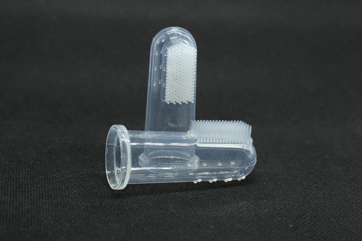 Merkloos 4x Honden Tandenborstel - Honden Tandenborstel Vinger - Honden Verzorging - Puppy - Hondentandenborstel - Katten Tandenborstel 3 Merkloos 4x Honden Tandenborstel - Honden Tandenborstel Vinger - Honden Verzorging - Puppy - Hondentandenborstel - Katten Tandenborstel - Afbeelding 2