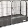 MaxxPet Puppyren - Hondenbench - Puppykennel - Hondenren - 125 X 78 X 80 Cm - Zwart -Hondenspeelgoed Winkel 1200x826 3