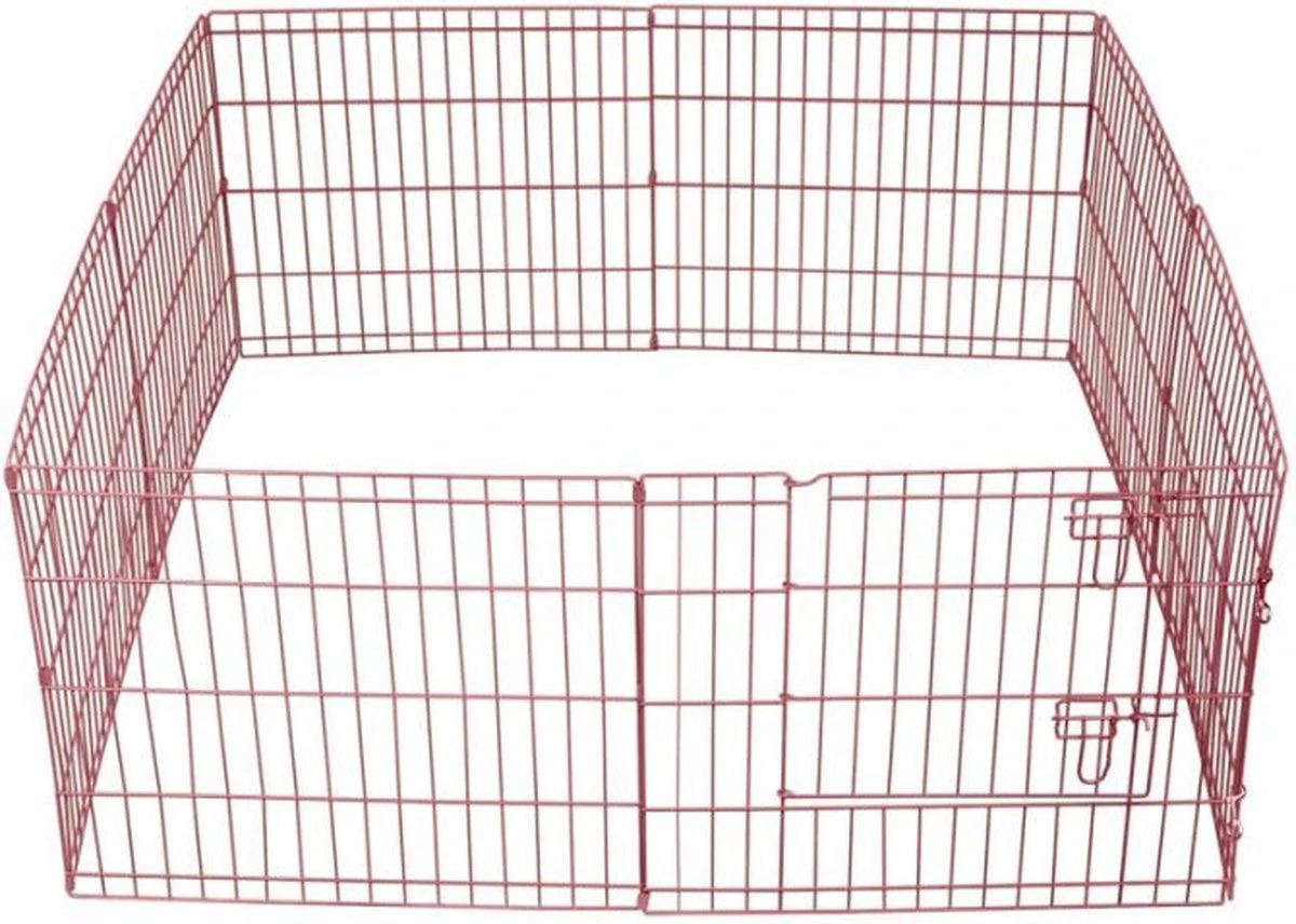 Topmast Puppyren Uitvouwbaar - Roze - 560 Cm Omtrek - 60 Cm Hoog - Opvouwbaar - XL Hondenren - Voor Binnen 5 Topmast Puppyren Uitvouwbaar - Roze - 560 Cm Omtrek - 60 Cm Hoog - Opvouwbaar - XL Hondenren - Voor Binnen - Afbeelding 3