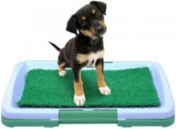 Hondentoilet Kunstgras - 3 Laags - 46 X 33 X 6cm - Puppy Pads - Zindelijkheidstraining Hond - Training Pads Puppy - Hondenmat