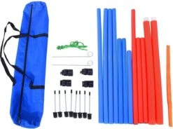 Merkloos Honden Agility Set - 23-delig - Agility Voor De Hond - Agility - Honden Parcours - Honden Training - Rood/Blauw -Hondenspeelgoed Winkel 1200x895 1