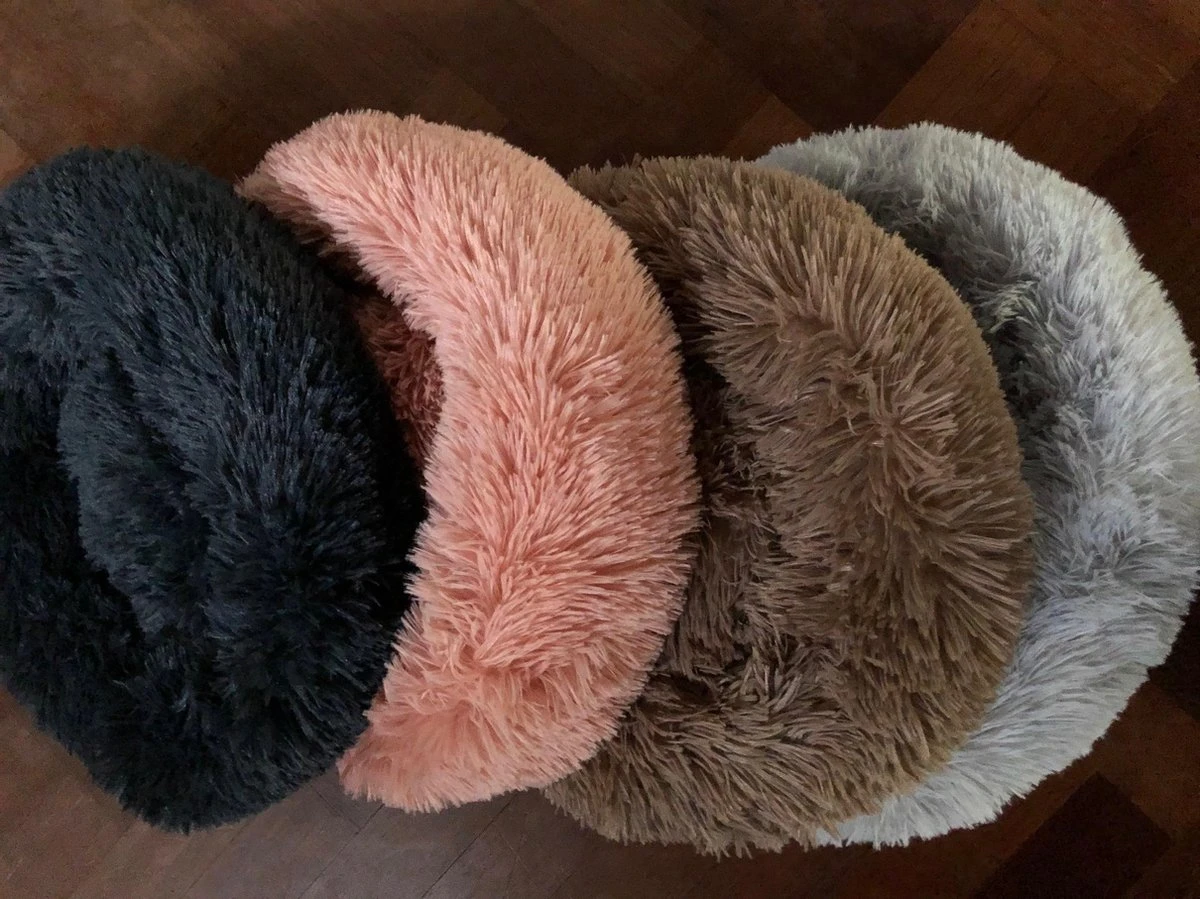 HONDEN RELAX Kussen - Superzacht Fluffy Ronde Mand 100 Cm - Taupe/Zandkleur 9 HONDEN RELAX Kussen - Superzacht Fluffy Ronde Mand 100 Cm - Taupe/Zandkleur - Afbeelding 7