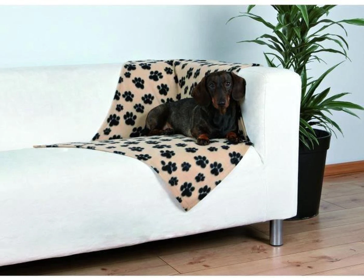 Trixie Beany Fleece Hondendeken Beige 100 X 70 Cm 6 Trixie Beany Fleece Hondendeken Beige 100 X 70 Cm - Afbeelding 4