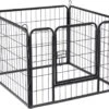 ACAZA Hondenren In 4 Panelen - Hondenkennel - Met Deur - 60 Cm Hoog - Zwart -Hondenspeelgoed Winkel 1200x928 4