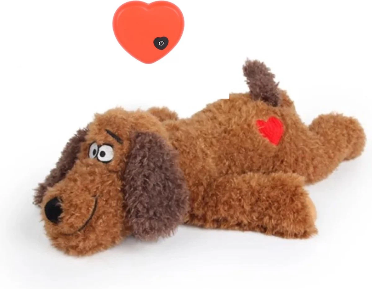 Merkloos Hondenknuffel - Puppyknuffel Met Hartslag - Knuffel Met Hartslag - Antistress Hond - Hondenspeelgoed 3 Merkloos Hondenknuffel - Puppyknuffel Met Hartslag - Knuffel Met Hartslag - Antistress Hond - Hondenspeelgoed
