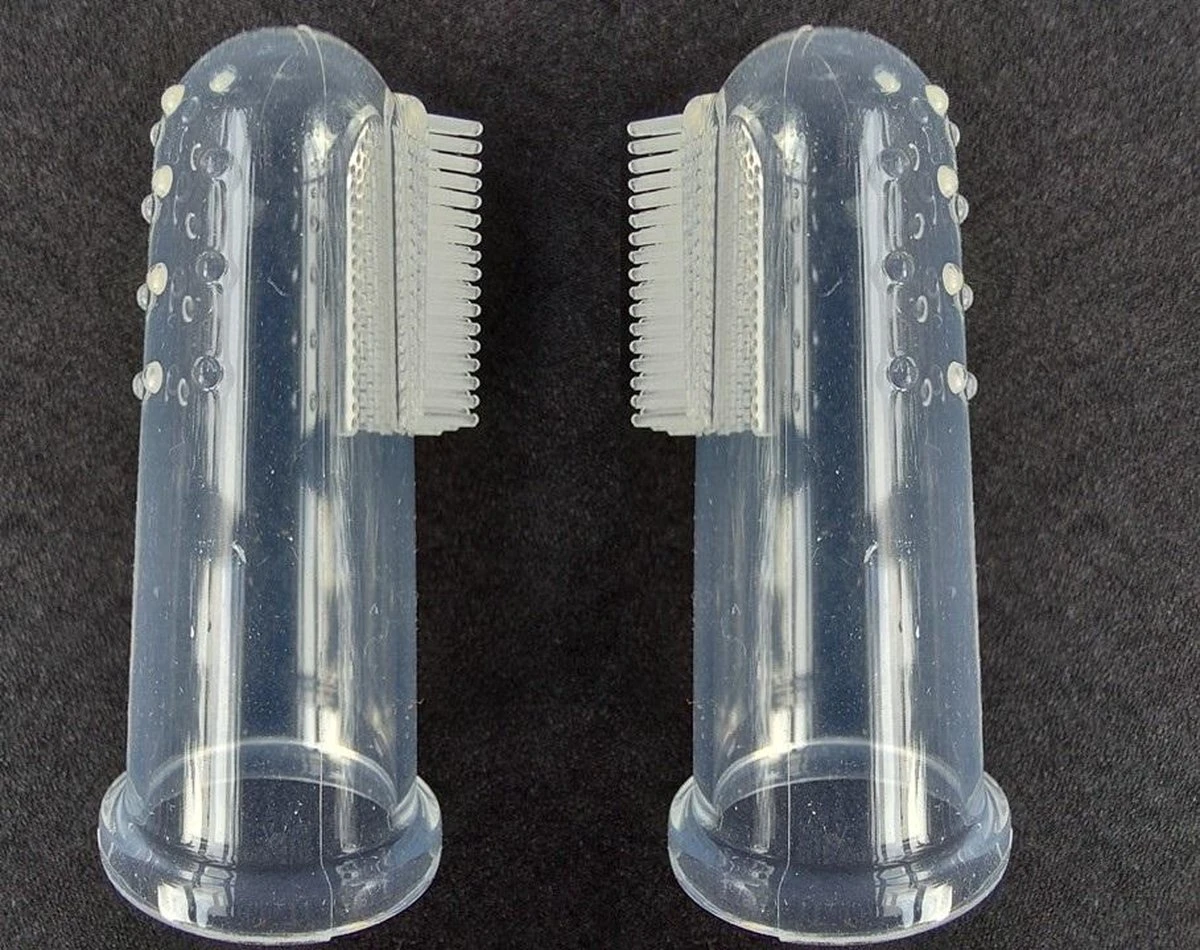 Merkloos Vinger Tandenborstel – 2 X 3 Merkloos Vinger Tandenborstel – 2 X