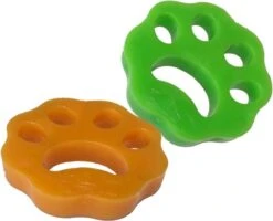 Merkloos Huisdierhaar Verwijderaar – Haarverwijderaar Voor Huisdieren- Pluizenverwijderaar - Furzapper - Kattenhaar Verwijderaar - Voor In De Wasmachine En Droger - 2 Stuks In 1 Verpakking - Kleur: Groen & Oranje -Hondenspeelgoed Winkel 1200x973