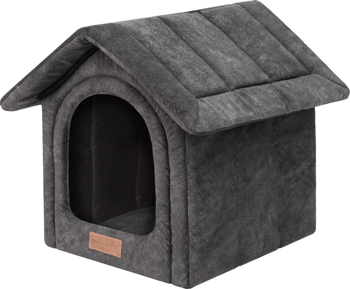 Dogs Lifestyle Hondenhuisje Misty Antraciet XS 2 Dogs Lifestyle Hondenhuisje Misty Antraciet XS
