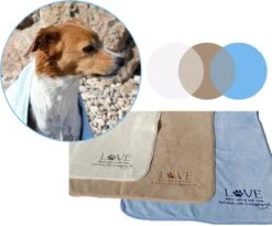 Pepets© – Hondenhanddoek – Honden Handdoek – Microvezel Handdoek – Handdoek Hond – Hondendeken – Droogdoek Hond – Dierendeken – Absorberend – 100*50CM - Beige - GRATIS Zonnebril -Hondenspeelgoed Winkel 1200x995 1