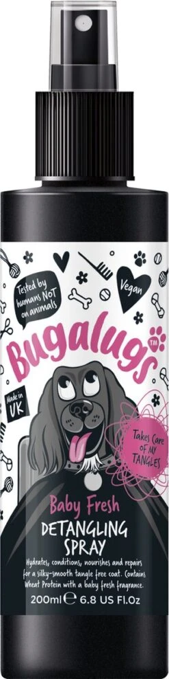 Bugalugs - Vachtverzorging Hond - Baby Fresh Gift Set - Hondenshampoo - Hondenparfum - Anti-klit Spray - 650 Ml - Kerstcadeau -Hondenspeelgoed Winkel 300x1200