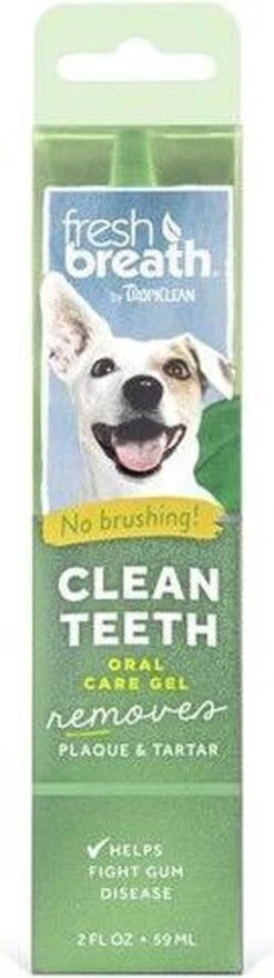Tropiclean Fresh Breath Clean Teeth Oral Care Gel - Gebitsverzorging - Mint 59 Ml 17 Tropiclean Fresh Breath Clean Teeth Oral Care Gel - Gebitsverzorging - Mint 59 Ml -Hondenspeelgoed Winkel 337x1200