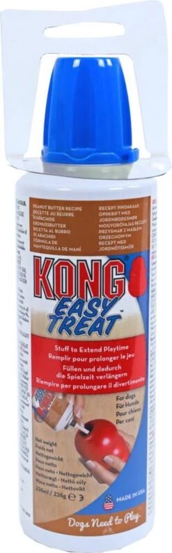 Kong Easy Treat Spuitbus Pindakaas 227 Gr -Hondenspeelgoed Winkel 374x1200