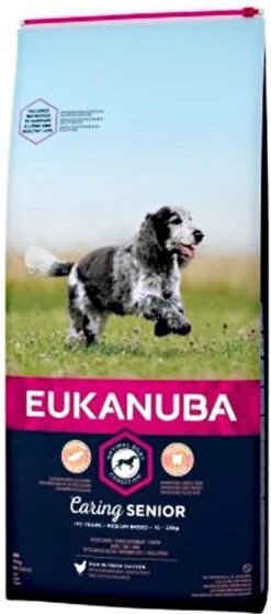 Eukanuba Caring Senior Medium Breed Kip - Hondenvoer - 15 Kg -Hondenspeelgoed Winkel 531x1200 2
