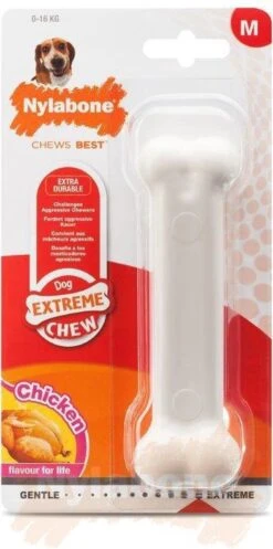 Nylabone Harde Bijters Kluif - Kip - Voor Honden Tot 30 Kg -Hondenspeelgoed Winkel 596x1200