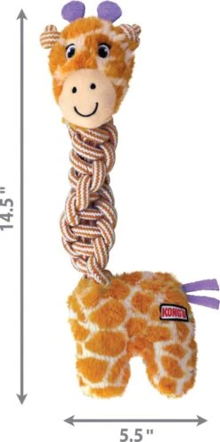 KONG Knots Twists – Hondenspeelgoed Met Touw – Kauwspeeltje – Flostouw – Exta Sterk – Met Pieper - Md/Lg -Hondenspeelgoed Winkel 599x1200