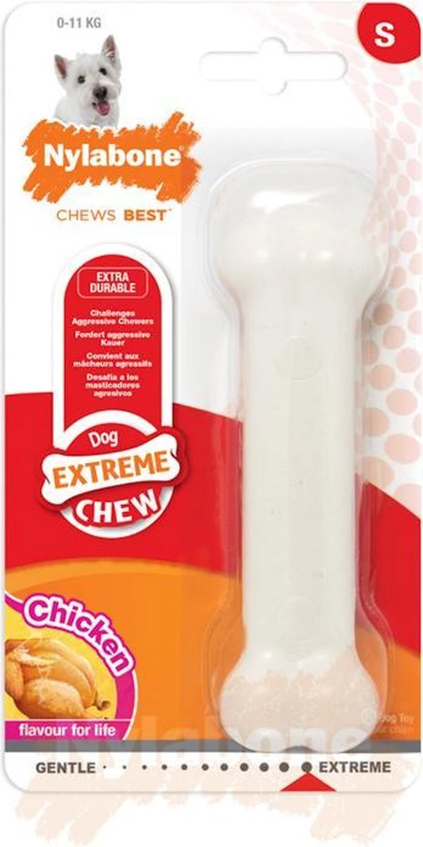 Nylabone Harde Bijters Kluif - Kip - Voor Honden Tot 15 Kg 14 Nylabone Harde Bijters Kluif - Kip - Voor Honden Tot 15 Kg - Afbeelding 12