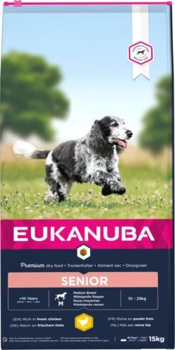 Eukanuba Caring Senior Medium Breed Kip - Hondenvoer - 15 Kg -Hondenspeelgoed Winkel 600x1200 3